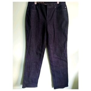 W-Heritage dark wash high rise Straight leg trouser style jeans Sz14